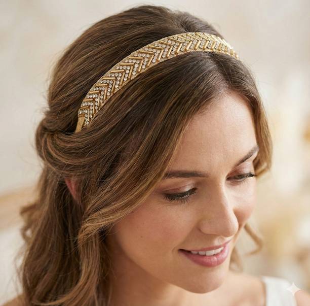 purala pearl work hair band for women girl kids Hair Band