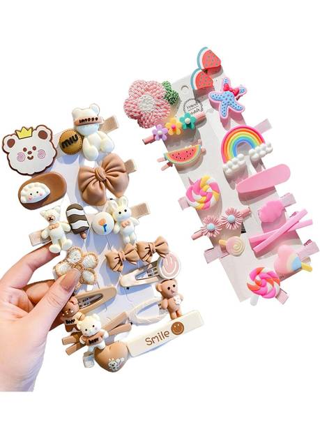 Blubby 28 Pieces Combo Hair Clips Hair Pins for Kids Girls Hair Pin