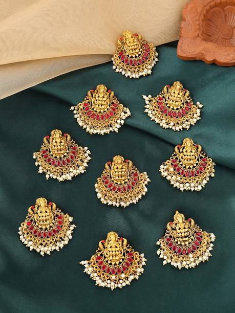 YELLOW CHIMES Hair Accessories for Women Wedding Gold Plated Hair Choti Bridal Jewellery Hair Pin