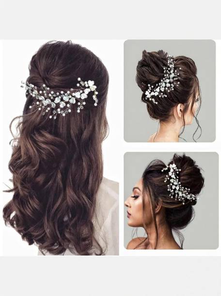 ZariDesigner handmade hair tiara brooch for girls and women Head Band