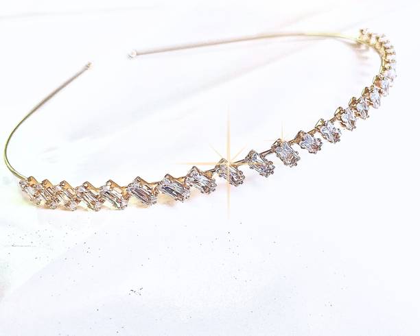 Orama Silver Crystal Tiara Crown Headbad Princess Rhinestone Crown Hair Accessory 605 Hair Accessory Set