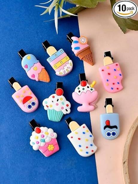 Vrutastore Girls Hair Clips Set for Kids & Toddlers, 10 Pcs Multicolor Hair Accessories Hair Clip