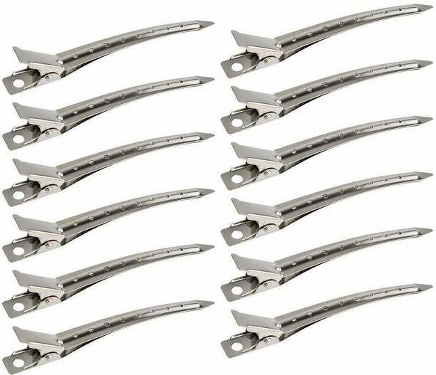 My Colors Professional Salon Hair Styling Clip for man & women Section Clips Set of 12Pcs Hair Clip