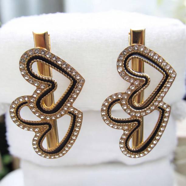 Trendy Look Heart Shape Design Pack of 2 For Women And Girls Hair Clip