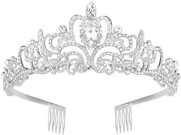 kevibroxa crown_silver Hair Accessory Set