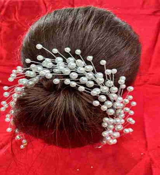 Misthi Wedding party function reception easy to wear pearl bride hairpin Hair Accessory Set