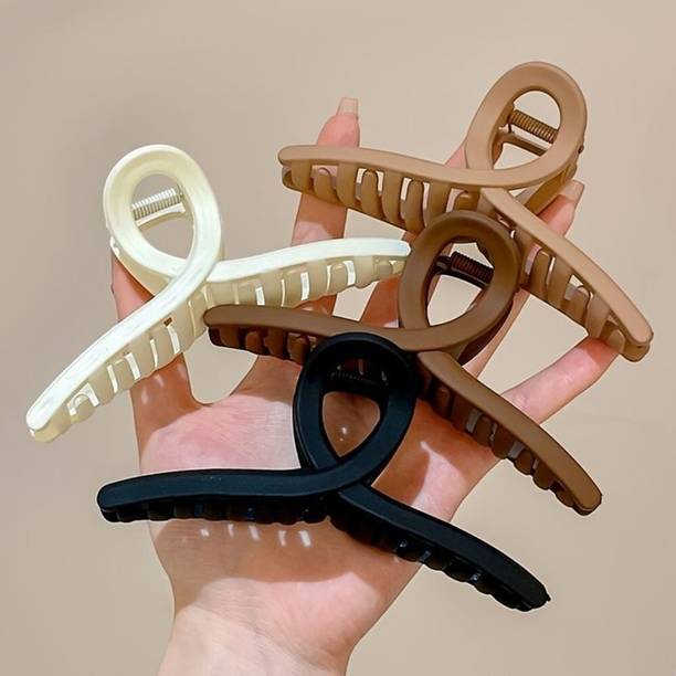 Freebies Matte Hair Claw Clips for girls hair accessory for women 4pcs Hair Clip
