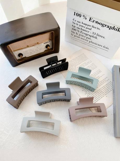 tbh 6 Combo hair accessory for Women Claw clip Anti-Slip Matte Square hair clips Hair Clip