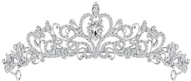 WEAMALIYA SALES SILVER FLOWER CROWN Hair Clip Hair Accessory Set