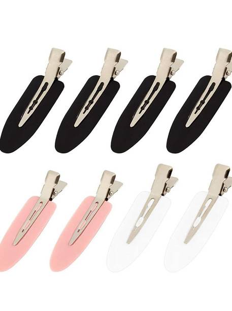 ELEPHANTBOAT 8pcs No Bend Hair Clips Styling Bangs Curl Pin Duck Bill Clips Set Hair Clip