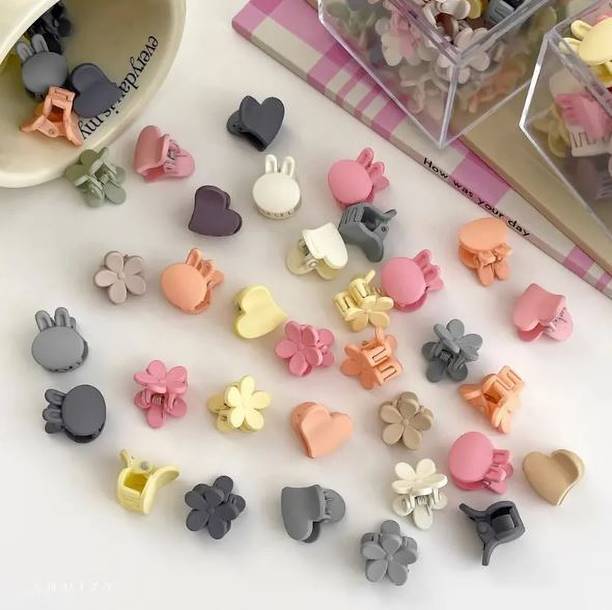 KATY Decorative cute mini mix designs hair clips for kid's girls/baby girl set of 30 Hair Clip