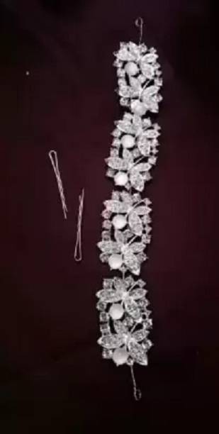 BRIJBAZAAR Bridal Tiara Wedding Hair Taira Hair Accessory Set Hair Accessory Set