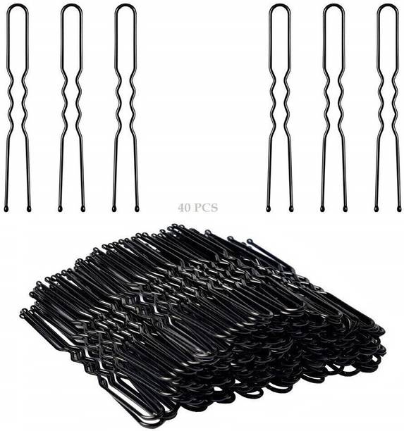 AKADO 40 Pcs U shape ball Hair Bun Hairstyles bobby Pins Clips maker hair beauty Accessories for women and girls Hair Pin