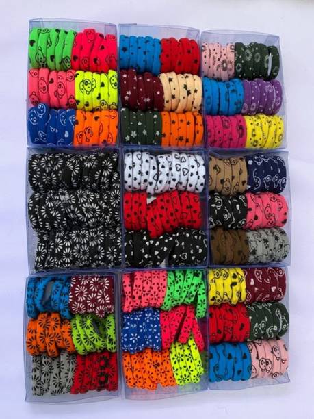 Myra Collection Printed For Girls & Women's set of 90 Rubber Band