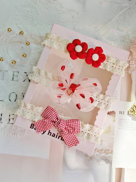 SYGA Baby Girl Headband Soft Flower Bow Stretchable Hairband Suitable For 0-3 Years Head Band