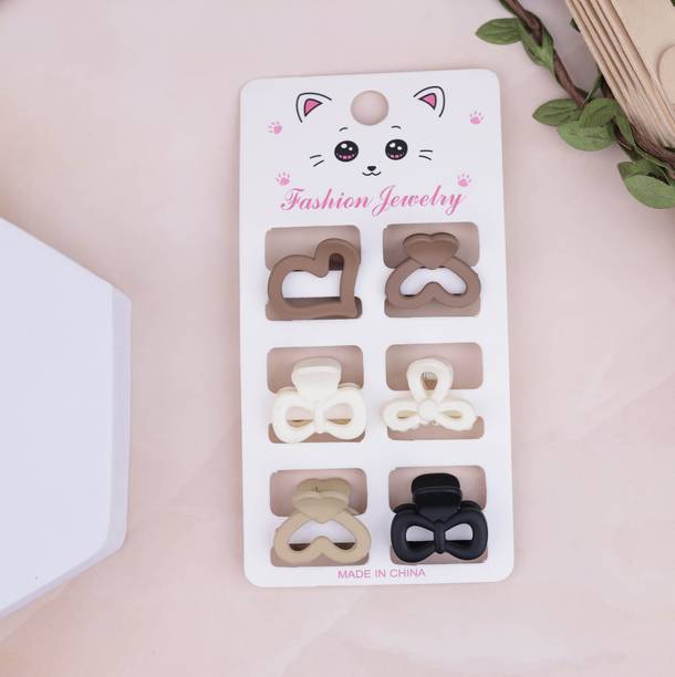 CARTLOG Nude Color Heart Shape Claw Clip | Hair Accessories Hair Clip