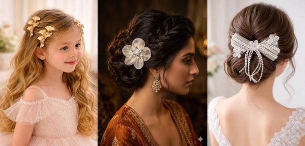 Ikhodal Beautiful Elegant Hair Accessories for Women Girls Hair Accessory Set