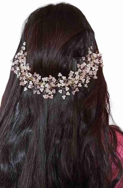 NANDITA PARTY WEAR PEARL HAIR ACCESSORY|TIARA|BROOCH|VENI|PACK OF 1 Hair brooch Hair Accessory Set