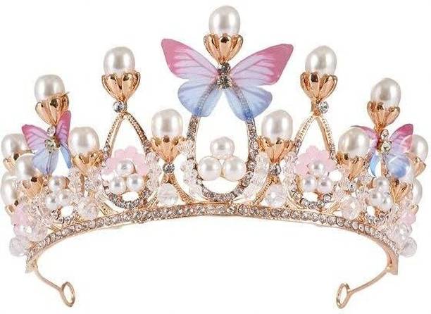 primetreads Crystal Tiara Crown Hair Accessory Set