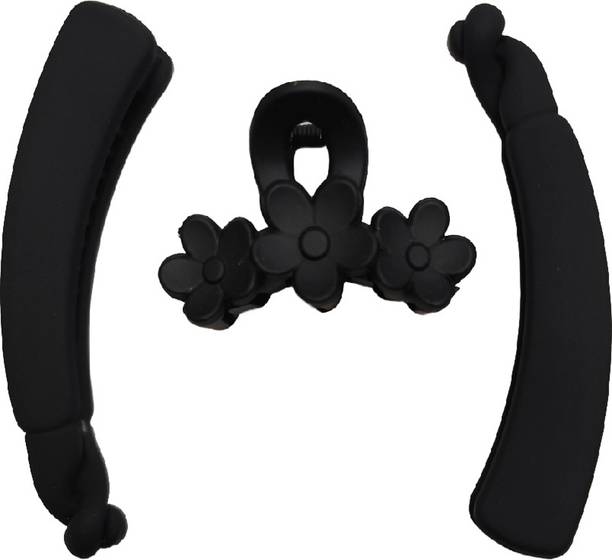 Goods Forest Women's Flower & Banana Black Hair Claw Clips Banana Clip