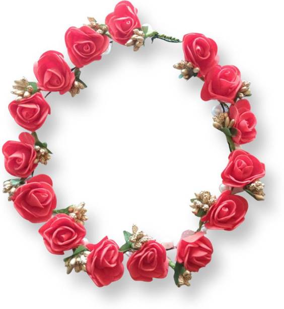 Peaches & Pink PAPER FLOWER ZIG ZAG TIARA CROWN. Hair Band