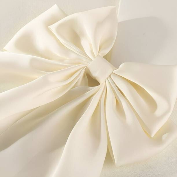 house of common MEHAK CREATION Bow Hair Clip/ Ribbon For Women And Girls Made With Silk Satin Hair Clip