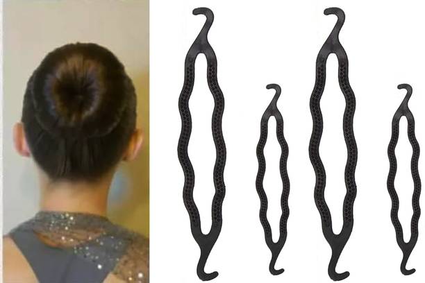 Fezzalo 4 Pcs Premium Juda Twister/ Magic Clip Twist/ Hair Lock Bun Clip Hair Donut Hair Clip