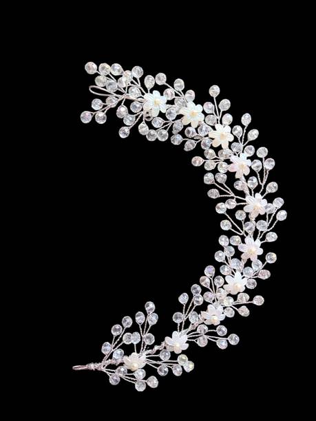 Rubela Tiara Artificial Crystal Bridal Wedding clip juda pin - 02 Hair Accessory Set