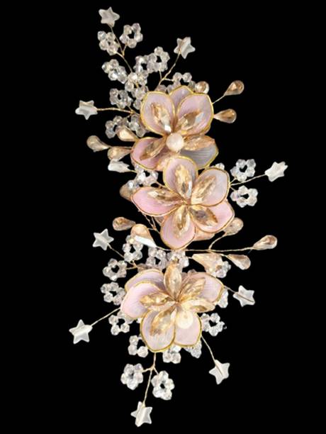 iapex Gold&Pink_Tiara Hair Accessory Set