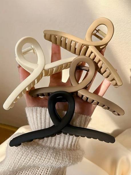 Myra Collection 4pcs Brown Infinity T Shape Clutcher For Women Hair Claw