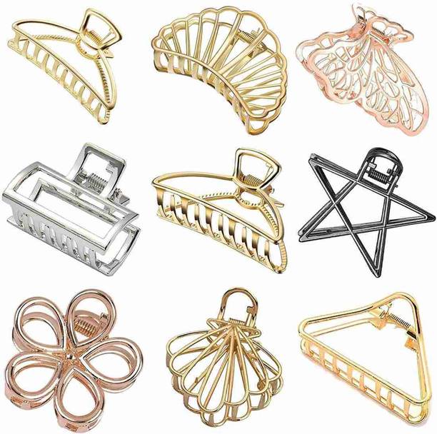 ekanshinx Metal Hair Clips for Women, Women-6Pc Hair Claw Hair Clip