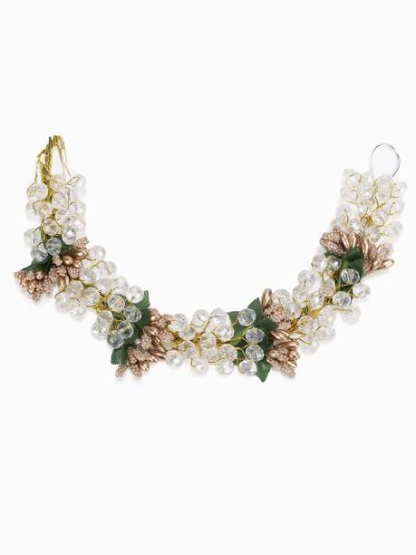 krelin Bridal Fancy Headband Tiara for Women Pins Artificial Stone Accessories Hair Accessory Set