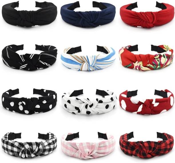 AFSANA ENTERPRISES Girls Knot Combo For Women And Girls Set of 12 Hair Band