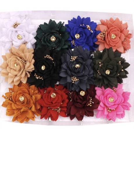 Myra Collection Flower Hair Clips Hair Pins Hair Accessories For Baby Girls Kids Set Of 6 Pairs Hair Clip (Multicolor) Hair Clip