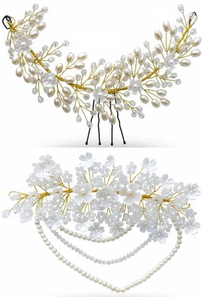 house of common Amazing Beautiful Crystals Hair Tiara with Flexible Wire Hair Accessories Head Band