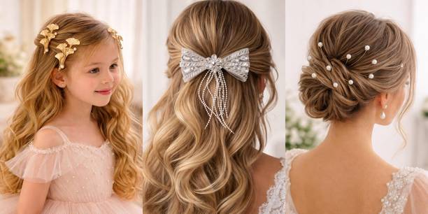 Ikhodal Beautiful Elegant Hair Accessories for Women Girls Hair Accessory Set