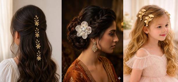 Ikhodal Beautiful Elegant Hair Accessories for Women Girls Hair Accessory Set