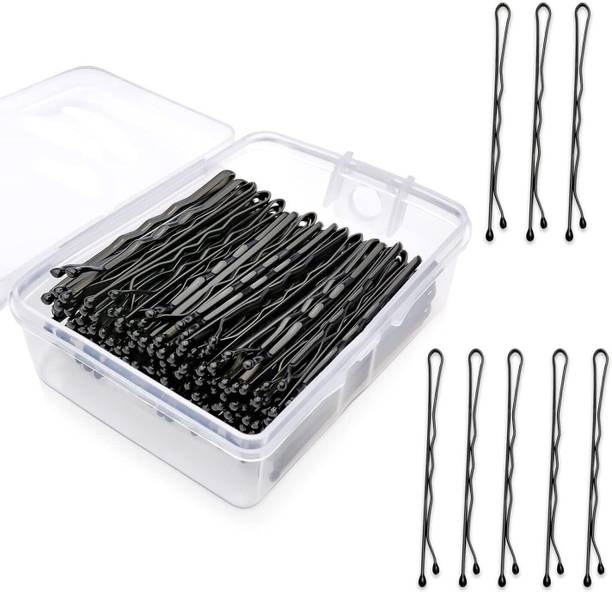 Tintoo 100 Pieces Medium size Bullet Bobby Hair Pins suitable for all Hairs With Box Hair Pin