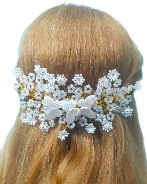 AMAZING BELIVER Beautiful Pretty Tiara Hairstyle for Women & Girls Tiara for Wedding Party Hair Accessory Set