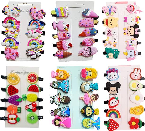 MANODHRUVA 20 pcs Mix Designs Girlish Set Baby Hairpin for Kids Girls Toddler Barrettes Hair Clip