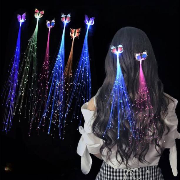 Unigadgets Flashing Butterfly Fashion Hair Clip 4 Pcs Hair Clip