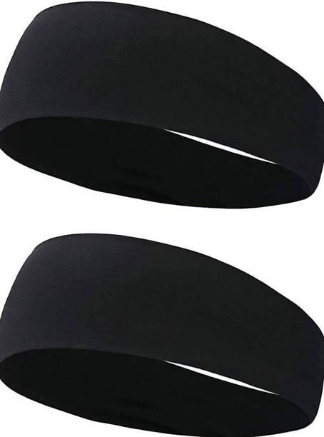 plutoprom Mens Sweatband Sports Headband for Running,Yoga,Fitness Workout Stretchy Head Band