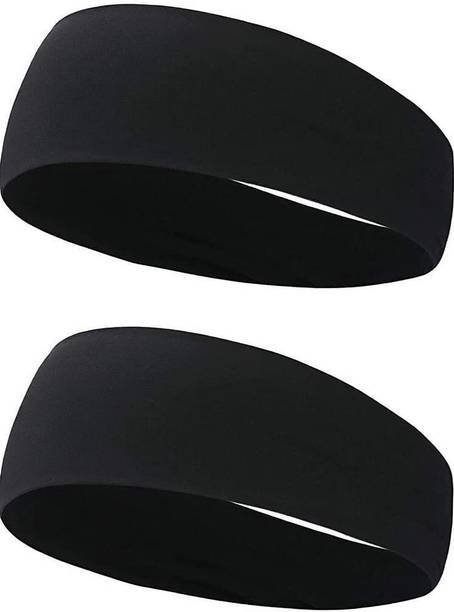 plutoprom Mens Sweatband Sports Headband for Running,Yoga,Fitness Workout Stretchy Head Band