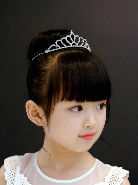 Orama Silver Crystal Tiara Crown Headbad Princess Rhinestone Crown Hair Accessory 649 Hair Accessory Set
