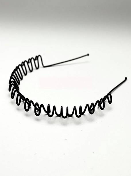 SUNWOOD ENTERPRISES SS HANDICRAFT Style & Squad Premium Quality Hair Band For Men & Women Head Band (Black) Hair Clip