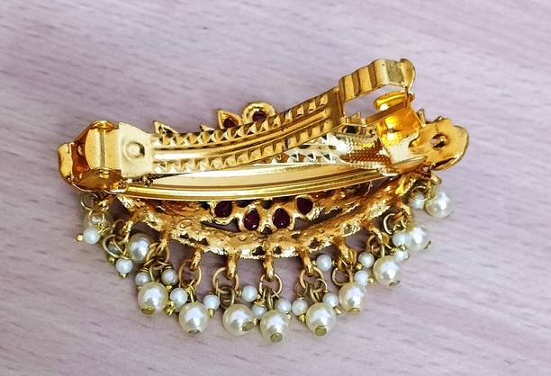 KATELYN PRODUCTS Lovely Gold Plated Hair Clip For Women Hair Clip