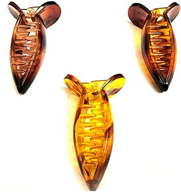 StylTrend Clutchers Banana Multi Color Butterfly Hair Clips For Women 3pac Banana Clip