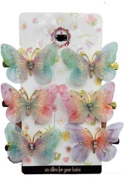 Tintoo Glitter Butterfly Hair Clips for Teens Women Hair Accessories (Fresh Styles) Hair Clip