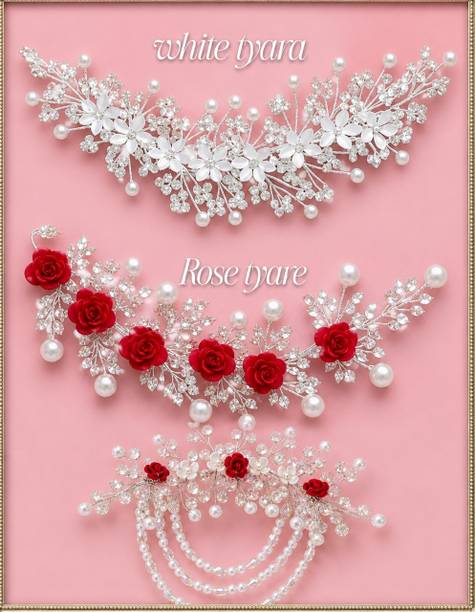 Tress Bella New fancy hair tiara pack of 3 girls and women Hair Accessory Set