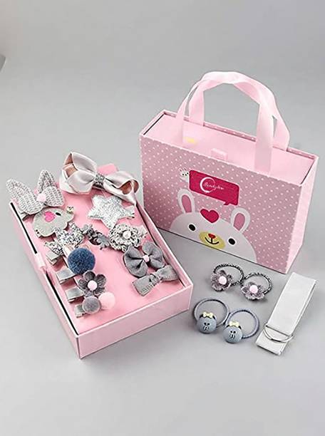 Myra Collection Baby Hair Clips pin Elastics Ponytail Holder for Baby Girl Hair Accessories Hair Clip